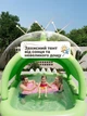 Дитячий надувний басейн «Акула» з тентом 262 × 185 × 54 см - зображення 4