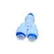Фитинг тройник для систем обратного осмоса Y 1/4QC - 1/4QC - 1/4QC Shitong - изображение 2