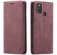 Чехол-книжка CaseMe из нубука для Samsung Galaxy M30s/M21 Бордовый - изображение 5