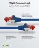 Патч-корд Goobay RJ45 SFTP6 3.0m patch AWG28 LSOH D=6.0mm Cu PoE+ синій(75.06.8269) - изображение 3