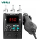 Термоповітряна паяльна станція YIHUA 959D-I термофен / 100-480°С / 120 л/хв / 3 насадки / 700 Вт - зображення 6