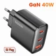 Зарядний пристрій Toocki 40W GaN (TCT40-XRB01BLK) - зображення 1