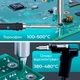 Паяльный комплекс YIHUA 948D V / 5 в 1 / фен + паяльник C245 + термопинцет + оловоотсос + пинцет / 490 Вт - изображение 3