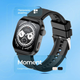 Смарт-годинник AMOLED 1.85", Bluetooth дзвінки, моніторинг здоров'я, 1ATM Proove Moment, чорний - зображення 5