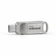 Флеш-накопитель Wibrand USB 3.2 Gen1 Bee 128GB USB Type-A/USB Type-C Silver - изображение 3