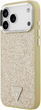 Etui plecki Guess Glitter Triangle Logo MagSafe do Apple iPhone 17 Pro Max Gold (3666339557454) - obraz 2