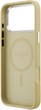Etui plecki Guess Glitter Triangle Logo MagSafe do Apple iPhone 17 Pro Max Gold (3666339557454) - obraz 7