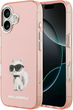 Etui Karl Lagerfeld IML Aquarelle Choupette & Logo MagSafe iPhone 17 Pink (3666339531010) - obraz 1