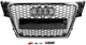 Передняя решетка радиатора RS-style V-2 черная с хромом для Audi A4 B8 2007-2015 гг - изображение 1