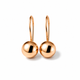 Серьги-шарики из красного золота S-0418 - изображение 1