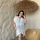 Женская пляжная туника PLUS SIZE полупрозрачная свободного кроя легкая Полиэстер One Size Белый (SW4038/1) - изображение 4