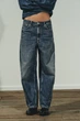 Джинси trf baggy barrel із середньою посадкою Zara 8727/240 3XL/46 Сині (0872724040746) - изображение 1