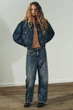 Джинси trf baggy barrel із середньою посадкою Zara 8727/240 3XL/46 Сині (0872724040746) - изображение 2
