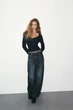 Джинси trf baggy barrel із середньою посадкою Zara 3607/240 XXS/32 Сині (0360724040132) - изображение 2