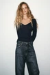 Джинси trf baggy barrel із середньою посадкою Zara 3607/240 XXS/32 Сині (0360724040132) - изображение 4