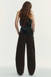 Джинси trf baggy barrel із середньою посадкою Zara 0103/240 XXL/44 Коричневі (0010324070044) - изображение 5
