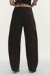 Джинси trf baggy barrel із середньою посадкою Zara 0103/240 XXL/44 Коричневі (0010324070044) - изображение 6
