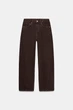 Джинси trf baggy barrel із середньою посадкою Zara 0103/240 XXL/44 Коричневі (0010324070044) - изображение 7