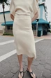 Трикотажна спідниця міді Zara 2756/142 L Молочна (02756142712L) - зображення 1