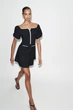 Сукня з контрастним букле Zara 2298/459 S Чорна (02298459093S) - зображення 4