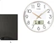 Часы настенные Timess с календарем и температурой, 35 см - изображение 3