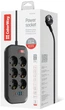 Мережевий фільтр-подовжувач СolorWay 6 розеток / 4USB (Type-C 2PD20W + 3USB QC3.0) (20W) 2 м Black (CW-CHE64PDB) - зображення 6