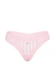 Трусики стринги Cotton Lace-Waist Thong Victoria's Secret розовый L - изображение 3