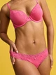 Трусики стрінги Cotton Lace-Waist Thong Victoria's Secret рожевий-мікс M - зображення 4