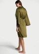 Сатиновый халат Victoria's Secret Satin Midi Robe зеленый Xs - изображение 2