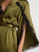 Сатиновый халат Victoria's Secret Satin Midi Robe зеленый Xs - изображение 3