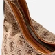 Сумка багет сідло жіноча тканинна середня Guess HWJJ9308720-LLG Коричнева (800070360376) - зображення 6