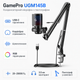 Микрофон проводной GamePro UGM145B конденсаторный 1.8 м USB-C RGB 20000 Гц с пантографом Black - изображение 1