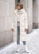 Женский зимний пуховик с капюшоном Number Nine DW-201 50 Белый - изображение 1