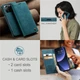 Чохол-книжка CaseMe із нубуку для Xiaomi 13T/Pro Бірюзовий - зображення 8