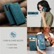 Чохол-книжка CaseMe із нубуку для Samsung S23 Plus Бірюзовий - зображення 6