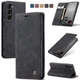 Чехол-книжка CaseMe из нубука для Samsung S23 Чёрный - изображение 8
