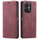 Чохол-книжка CaseMe із нубуку для Xiaomi Poco C65 Бордовий - зображення 3