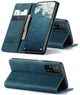 Чохол-книжка CaseMe із нубуку для Xiaomi Mi 10T/Pro Бірюзовий - зображення 5