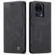 Чехол-книжка CaseMe из нубука для Xiaomi Mi 13 Lite Чёрный - изображение 9
