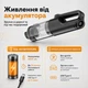 Автопылесос аккумуляторный беспроводной для сухой уборки 4в1 с воздуходувкой и фонариком 120Вт 17кПа 6000мАч Gearo (GE0122) - изображение 4