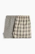 Набор семейные боксеры H&M 100% хлопок размер L khaki green\checkered 0249 - изображение 1