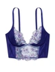 Бюстгальтер Victoria’s Secret Soft Chambray Blue Embroidered Unlined Corset Bra Top Синій 34DD - изображение 3