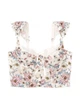 Бюстьє Victoria’s Secret White Floral Unlined Bra Top Білий 34D - изображение 3
