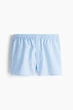 Набор семейные боксеры H&M 100% хлопок размер L 2 шт light blue\striped 0250 - изображение 2