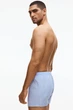 Набор семейные боксеры H&M 100% хлопок размер L 2 шт light blue\striped 0250 - изображение 3