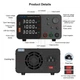 Блок живлення лабораторний Wanptek TPS3010, 30V, 10A, 300W, імпульсний, з цифровою індикацією (V/A/W), USB A/Type-C - зображення 3