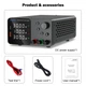Блок живлення лабораторний Wanptek TPS3010, 30V, 10A, 300W, імпульсний, з цифровою індикацією (V/A/W), USB A/Type-C - зображення 4