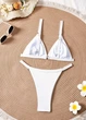 Раздельный купальник FS Triangle Bikini Set S с металлическими кольцами Белый (10164) - зображення 4