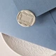 Конверт для грошей з сургучем Бароко, С5, Cіро-блакитний - изображение 3