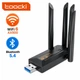 Адаптер Bluetooth 5.4 + WIFI6 AX900 адаптер Toocki TB07A USB 4 антени - зображення 1